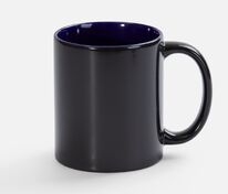 Кружка-хамелеон On Display, глянцевая, черная с синим арт.22407.40