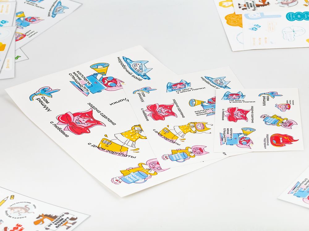 Наклейки бумажные Sticker Pack на заказ, S арт.19939.01