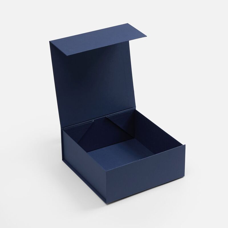 Коробка складная Quadra Fold, темно-синяя арт.25079.40