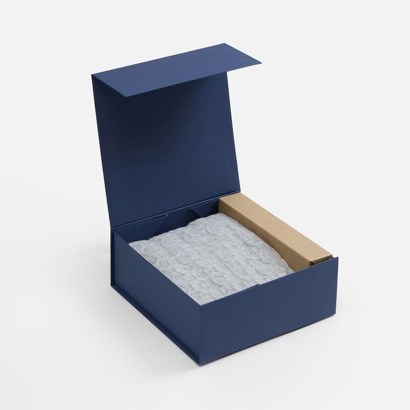 Коробка складная Quadra Fold, темно-синяя арт.25079.40