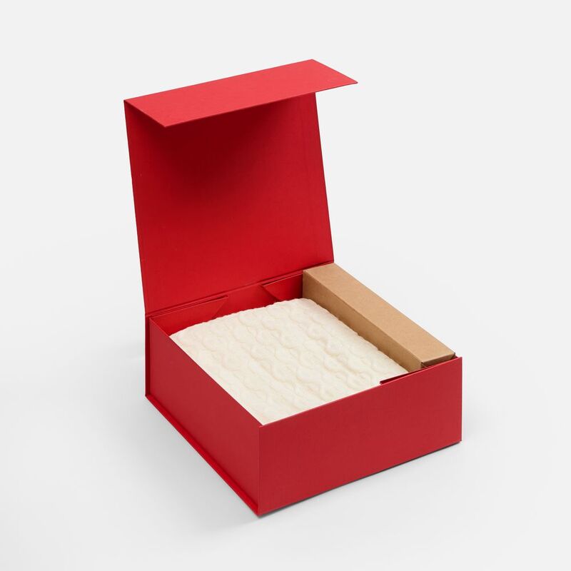 Коробка складная Quadra Fold, красная арт.25079.50