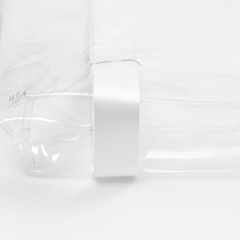 Шопер Clear Fest, ver.2, прозрачный с белыми ручками арт.19938.60