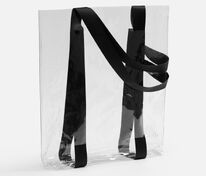 Шопер Clear Fest, ver.2, прозрачный с черными ручками арт.19938.30