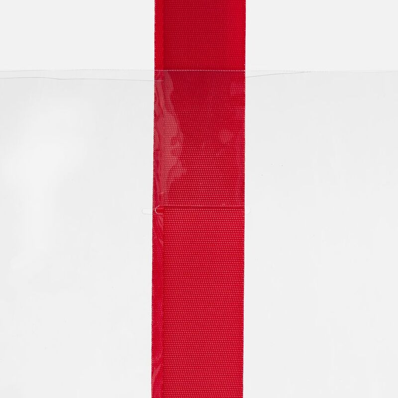 Шопер Clear Fest, ver.2, прозрачный с красными ручками арт.19938.50