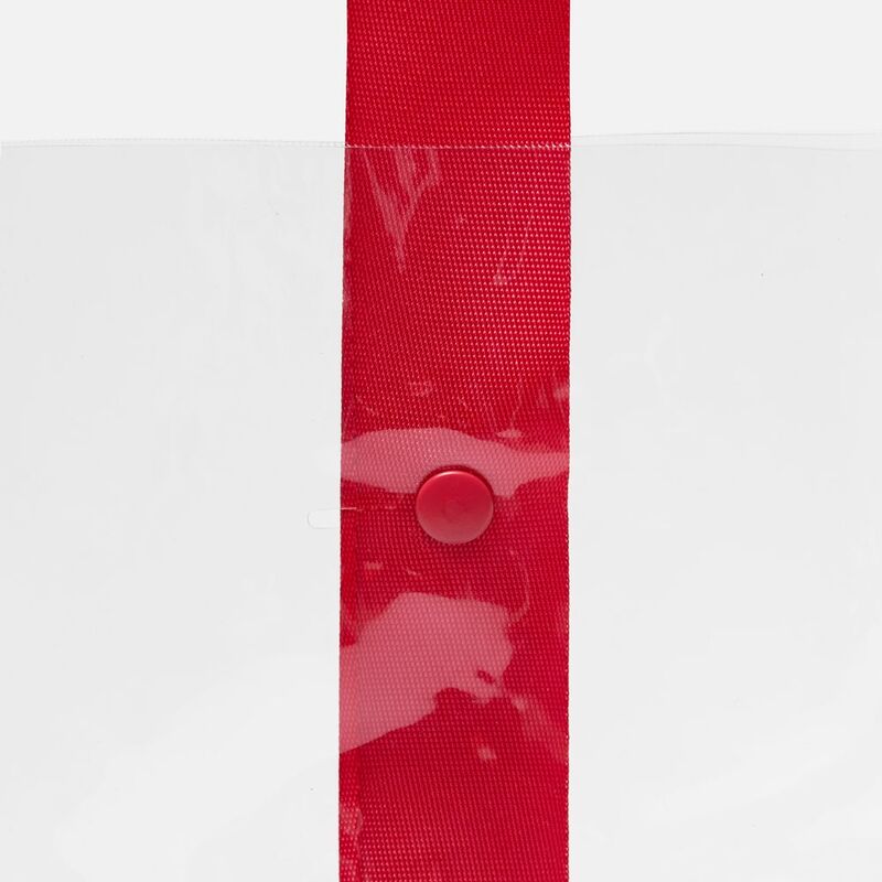 Шопер Clear Fest, ver.2, прозрачный с красными ручками арт.19938.50