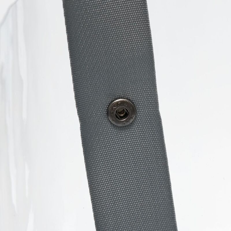 Шопер Clear Fest, ver.2, прозрачный с серыми ручками арт.19938.10