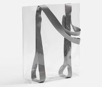 Шопер Clear Fest, ver.2, прозрачный с серыми ручками арт.19938.10