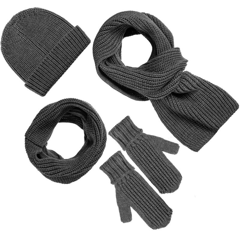 Варежки Nordkyn, серый меланж (эбонит) арт.10452.32