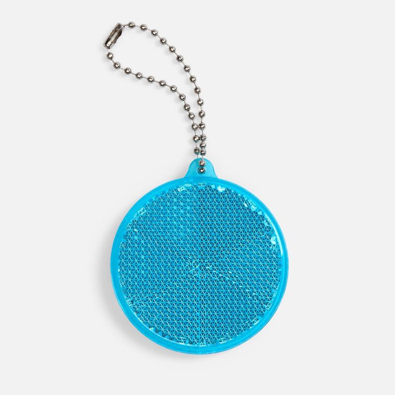 Пешеходный светоотражатель с цепочкой &laquo;Круг&raquo;, синий арт.24210.40