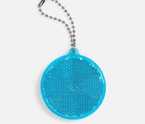 Пешеходный светоотражатель с цепочкой &laquo;Круг&raquo;, синий арт.24210.40