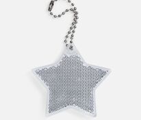 Пешеходный светоотражатель с цепочкой &laquo;Звезда&raquo;, белый арт.24211.60