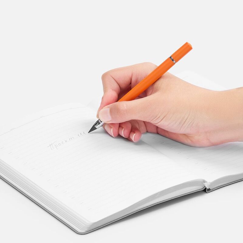 Ручка шариковая и вечный карандаш Diptych, оранжевая арт.20129.20