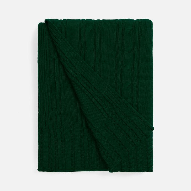 Плед Remitti, темно-зеленый (хвойный) арт.19246.92