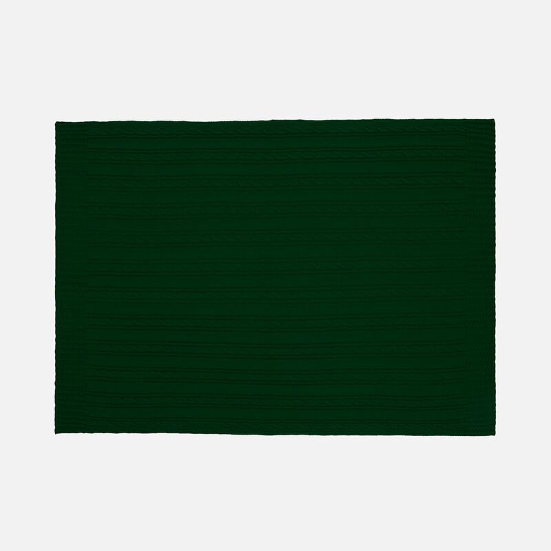 Плед Remitti, темно-зеленый (хвойный) арт.19246.92