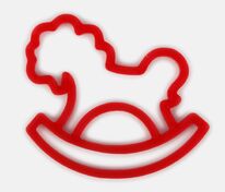 Подвеска &laquo;Лошадка-качалка&raquo;, 3D-печать на заказ арт.19976.01