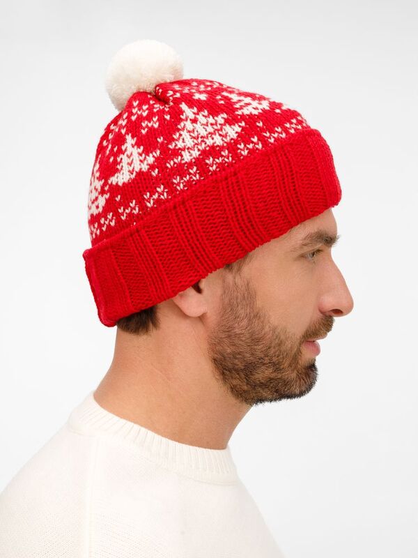 Шапка Holidale, красная с молочным арт.20785.56