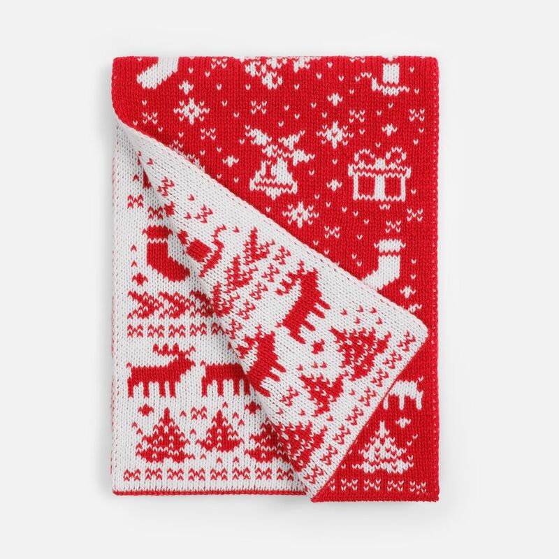 Шарф Holidale, красный с молочным арт.20786.56