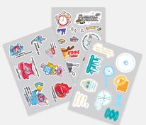 Наклейки бумажные Sticker Pack на заказ, M арт.19939.02