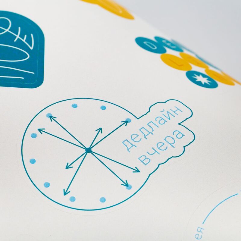 Наклейки бумажные Sticker Pack на заказ, L арт.19939.03