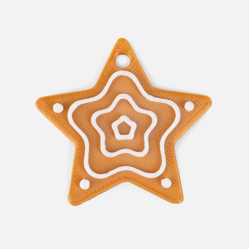Мини-подвеска &laquo;Пряник&raquo;, 3D-печать на заказ, звездочка арт.19977.13