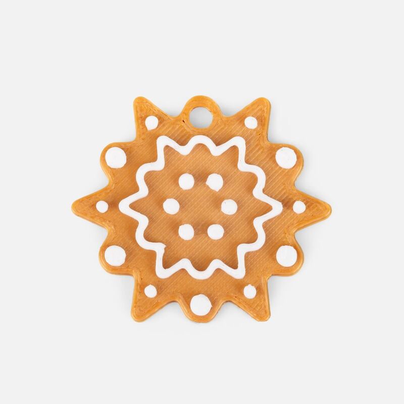 Мини-подвеска &laquo;Пряник&raquo;, 3D-печать на заказ, снежинка арт.19977.03