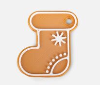 Мини-подвеска &laquo;Пряник&raquo;, 3D-печать на заказ, носочек арт.19977.06