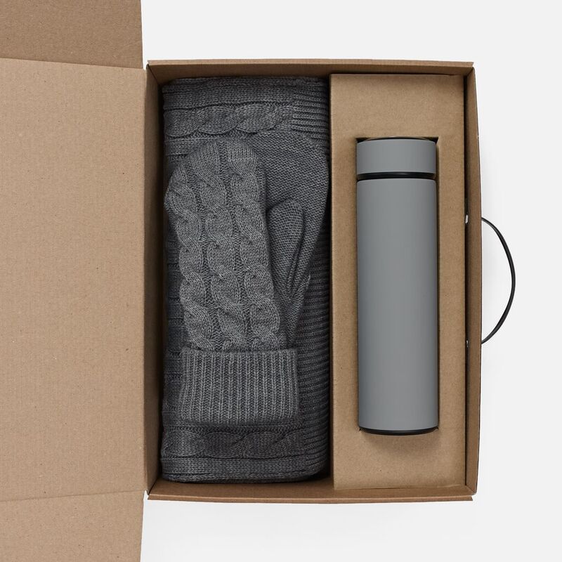 Набор Wintrish, серый меланж арт.20459.13