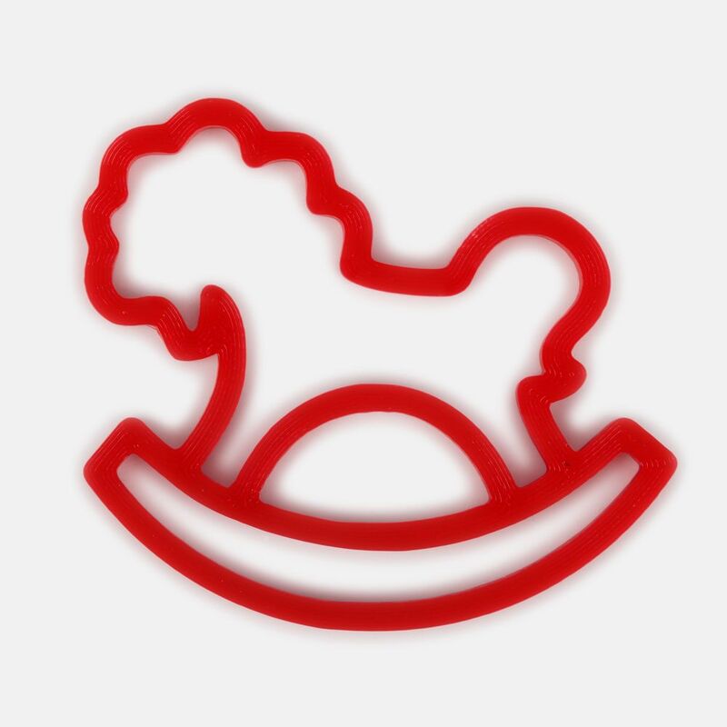 Подвеска &laquo;Лошадка-качалка&raquo;, 3D-печать, красная арт.23319.50