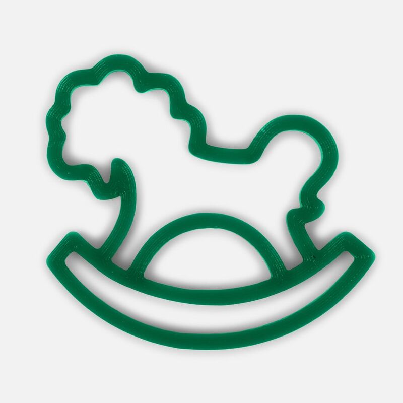 Подвеска &laquo;Лошадка-качалка&raquo;, 3D-печать, зеленая арт.23319.90