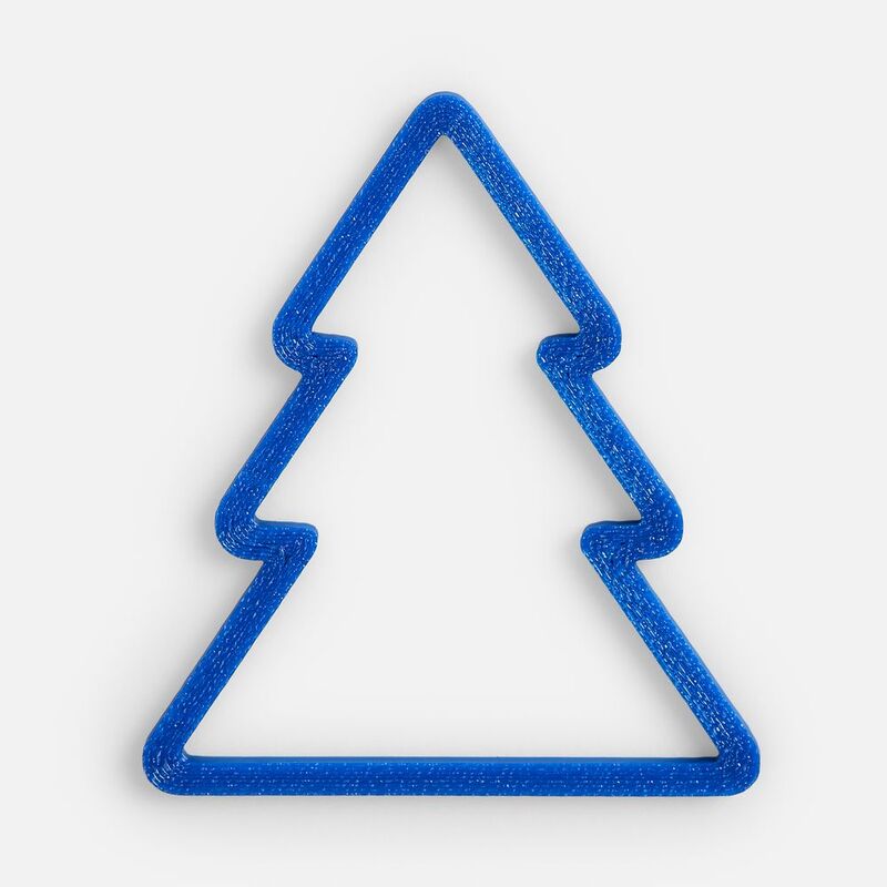 Подвеска &laquo;Елочка&raquo;, 3D-печать, синяя арт.23321.40