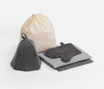 Банный набор Heat Therapy ver.2, мужской, светло-серый арт.21037.14