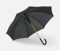 Зонт-трость с цветными спицами Color Style, зеленое яблоко, с черной ручкой арт.64716.95