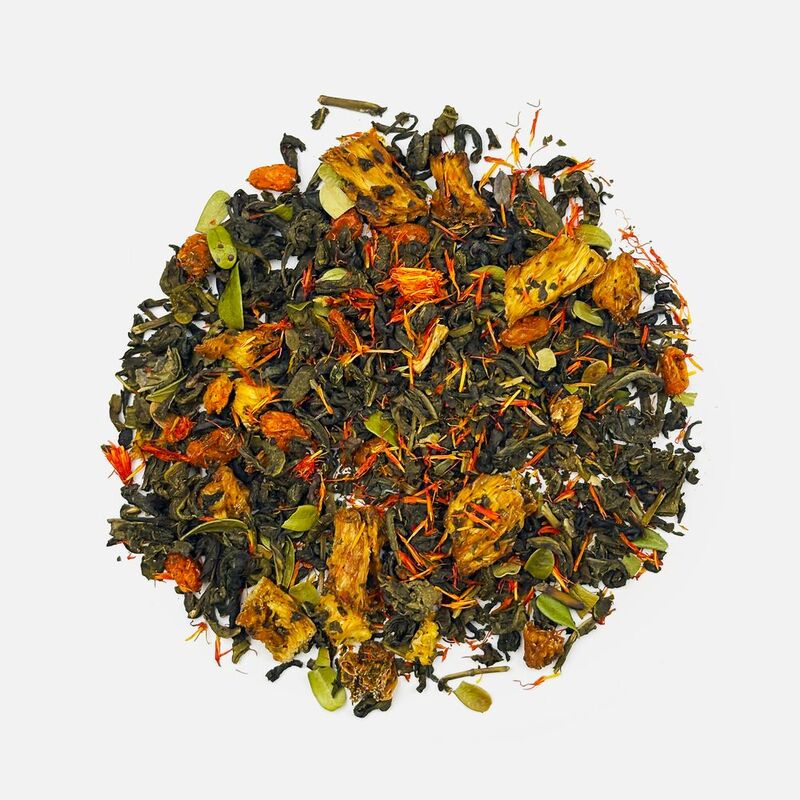 Чай &laquo;Сокочай&raquo;, зеленый с соком ананаса, облепихой, толокнянкой и сафлором арт.16440.10