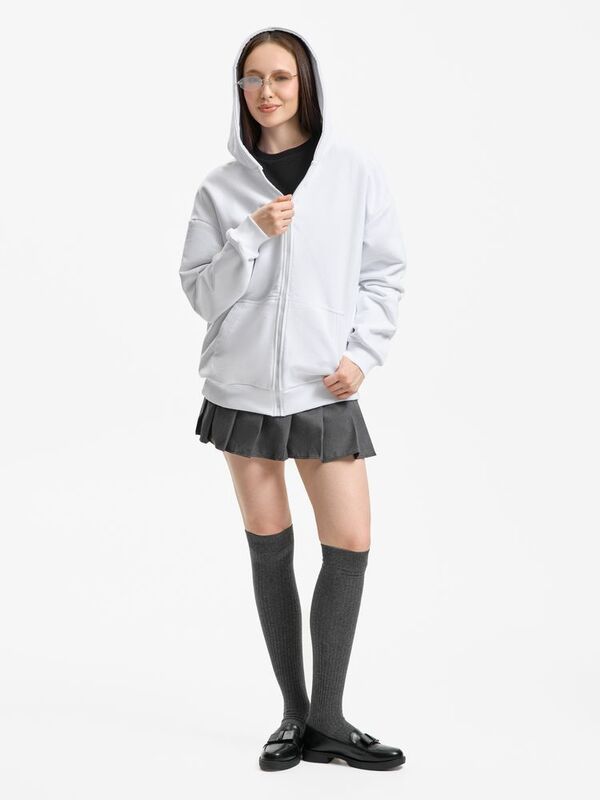 Толстовка унисекс оверсайз Sartoro, белая арт.19555.60