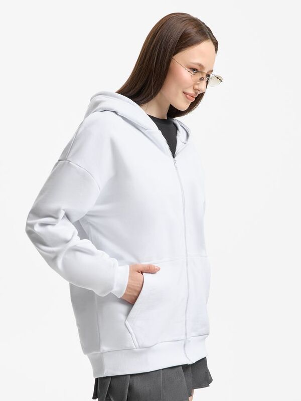 Толстовка унисекс оверсайз Sartoro, белая арт.19555.60
