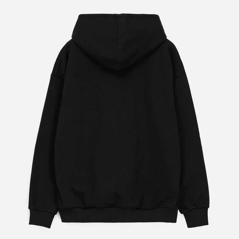 Худи унисекс оверсайз Daylero, черное арт.19556.30