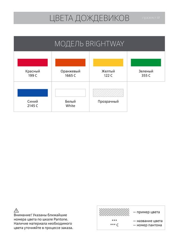 Дождевик-плащ BrightWay с печатью в один цвет на заказ арт.11875.99