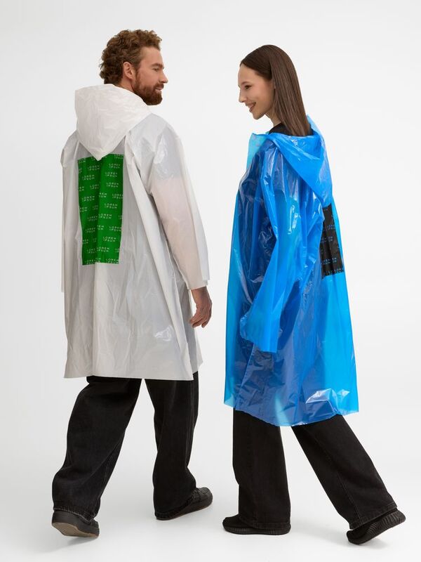 Дождевик-плащ BrightWay с печатью в один цвет на заказ арт.11875.99