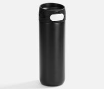 Термостакан X1 с цветной кнопкой, черный с белым арт.19941.36