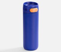 Термостакан X1 с цветной кнопкой, синий с оранжевым арт.19941.42