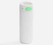 Термостакан X1 с цветной кнопкой, белый с зеленым арт.19941.68