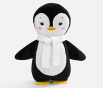 Мягкая игрушка Beastie Toys, пингвиненок с белым шарфом арт.19085.01