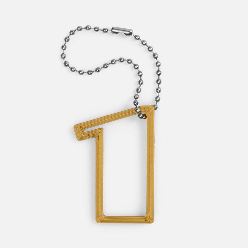 Подвеска Symbol, 3D-печать на заказ, цифра 1 арт.19968.01