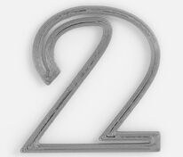 Подвеска Symbol, 3D-печать на заказ, цифра 2 арт.19968.02
