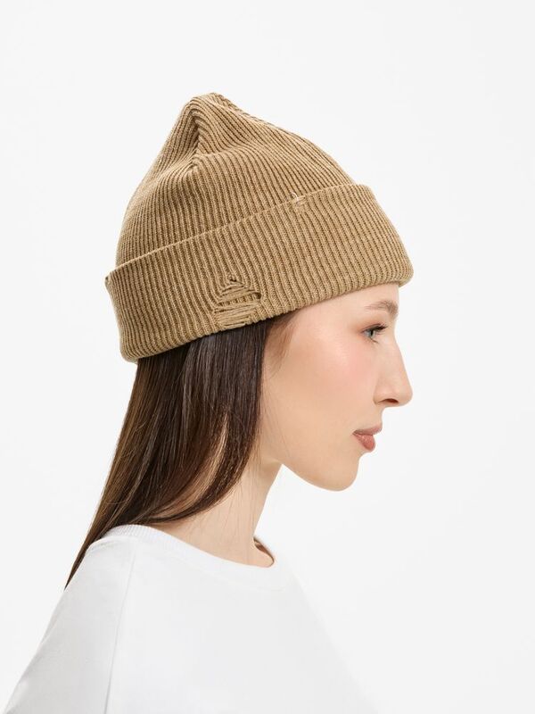 Шапка Ribelle, коричнево-бежевый меланж арт.19066.67
