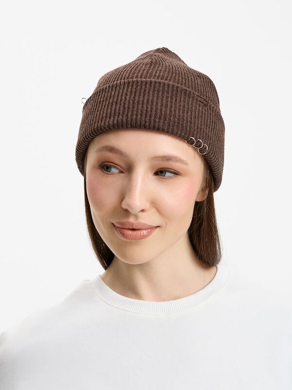 Шапка Ribelle, коричневый меланж арт.19066.54