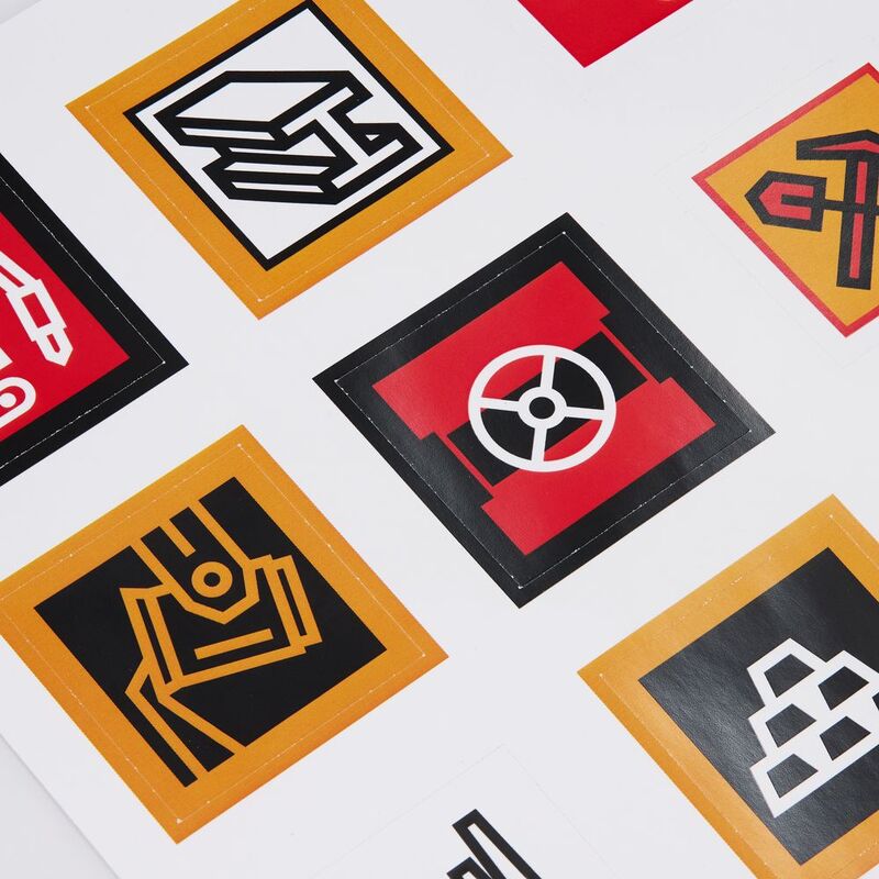 Стикерпак бумажный Industry, металлургия арт.19942.08