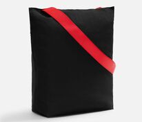 Шопер B5, черный с широкими красными ручками арт.19267.50