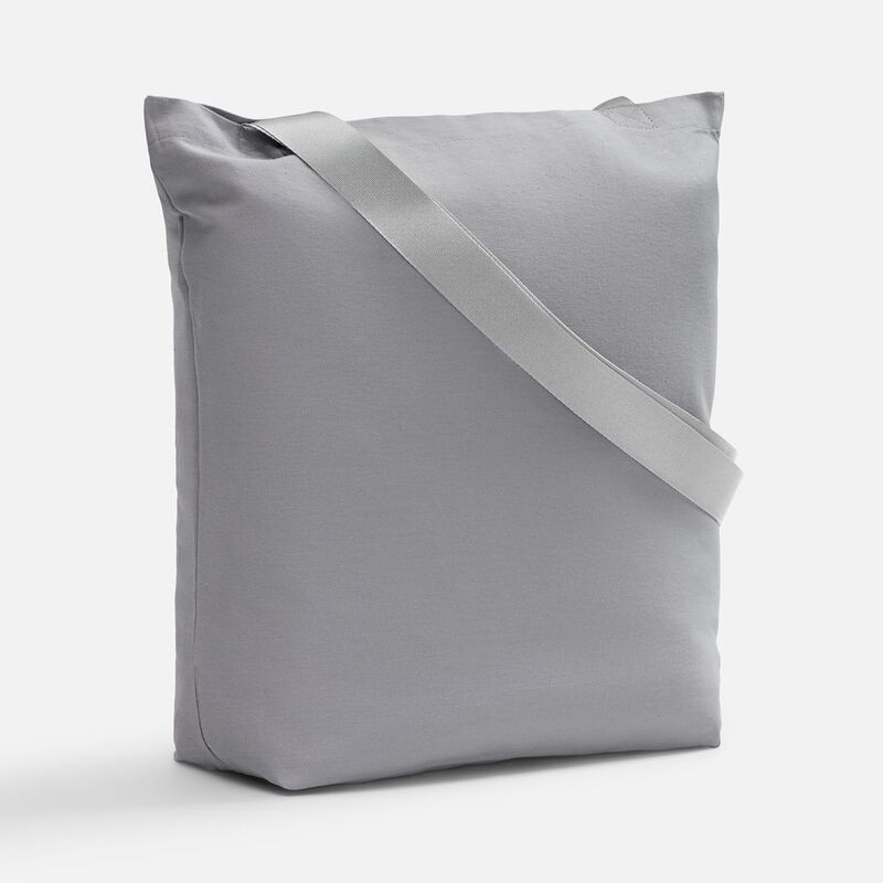 Шопер B5, серый с широкими серыми ручками арт.19268.10