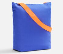 Шопер B5, синий с широкими оранжевыми ручками арт.19269.22